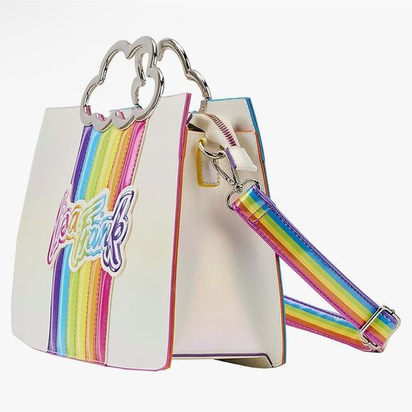 Loungefly Lisa Frank Rainbow Cloud Handle Crossbody NEW - Picture 3 of 4